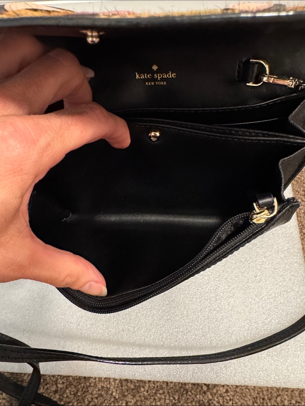 Kate Spade Run Wild leopard print cat crossbody bag - Picture 10 of 10